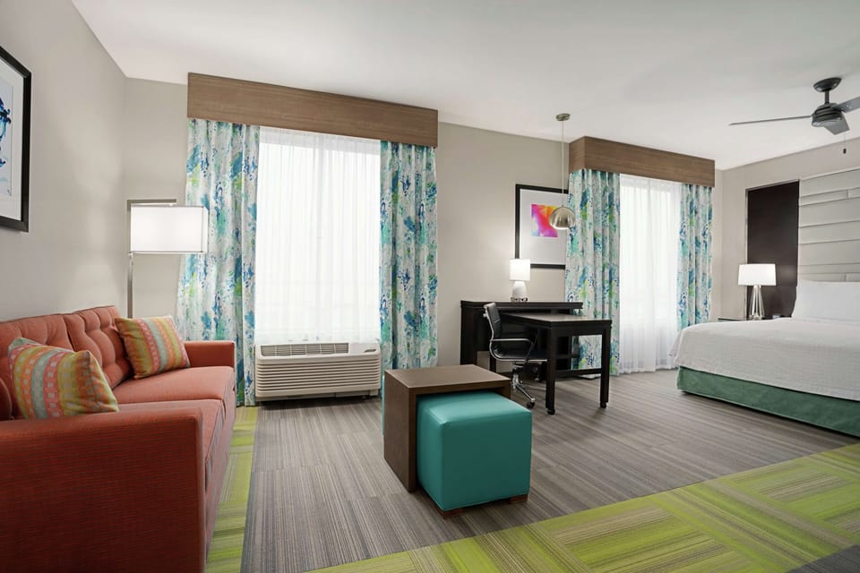 Premium bedding, memory foam beds, in-room safe, desk