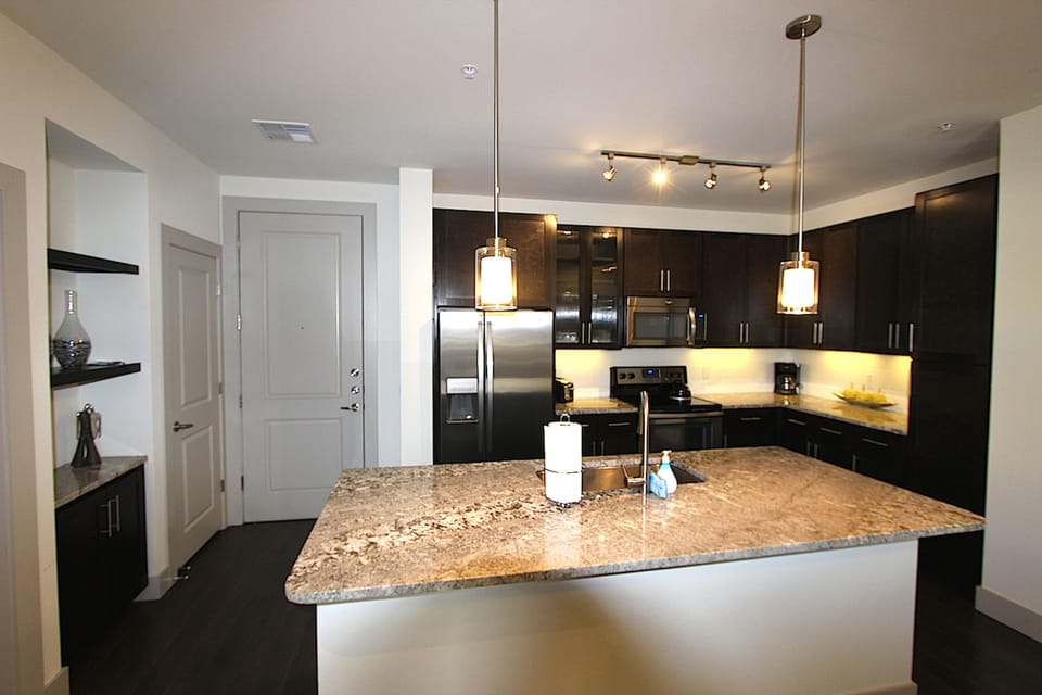 Apartment, Kitchen | Private kitchen | Fridge, microwave, coffee/tea maker