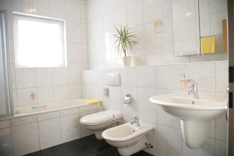 Free toiletries, hair dryer, towels