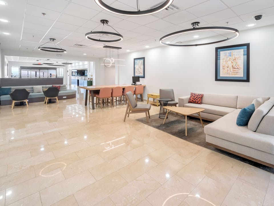 Lobby sitting area