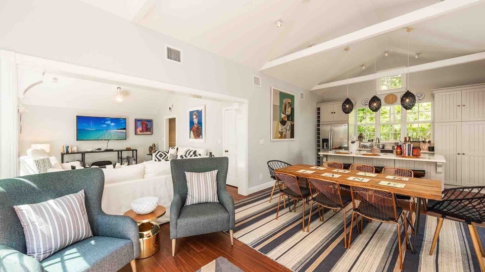 The open layout is perfect for entertaining...