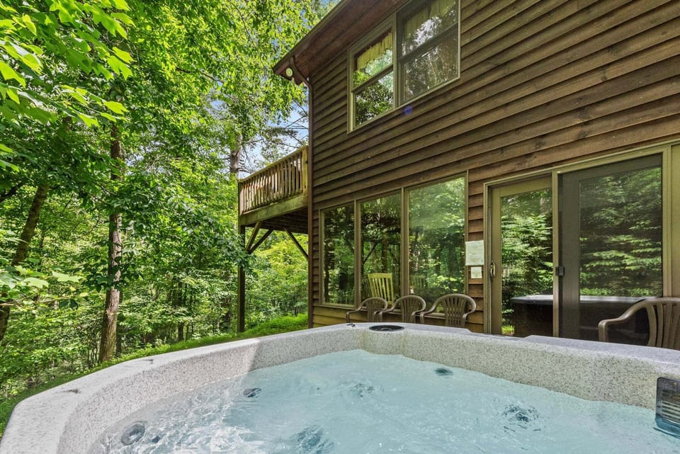 Awesome hot tub just waiting for you to relax in...
