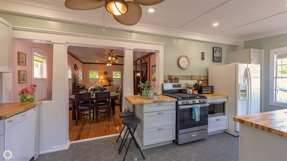 The kitchen was recently updated and has everything you'll need to prepare a meal from home...