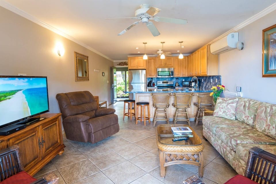 Comfortable open concept living space.