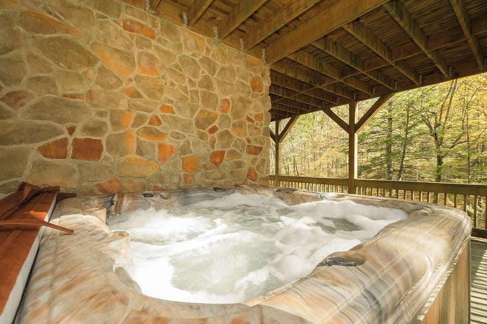Outdoor hot tub.