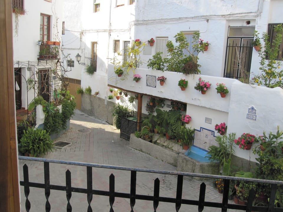 another view of plaza and 'lavadero' where in old days locals did their washing