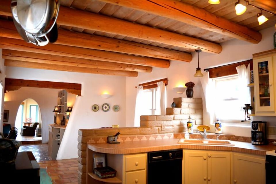 Great southwest Taos artist custom designed and hand built kitchen counters