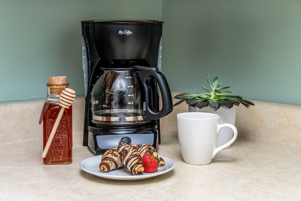 Enjoy your favorite morning sweet treat cup or cups of Joe from the Coffee Maker