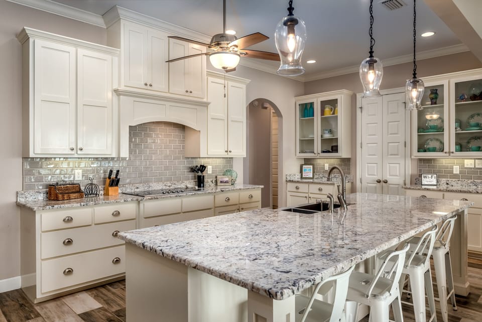 open to living and dining