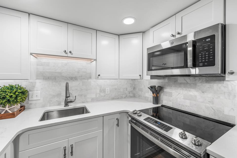 Stainless appliances and all essentials for effortless meal prep