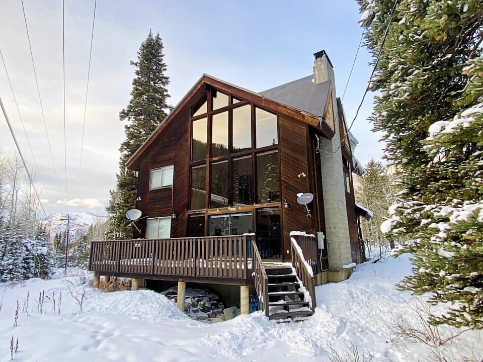 Back of the Cabin in Winter