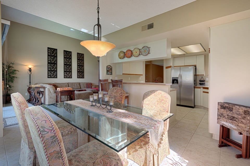 Beautiful Glass and Granite dining table