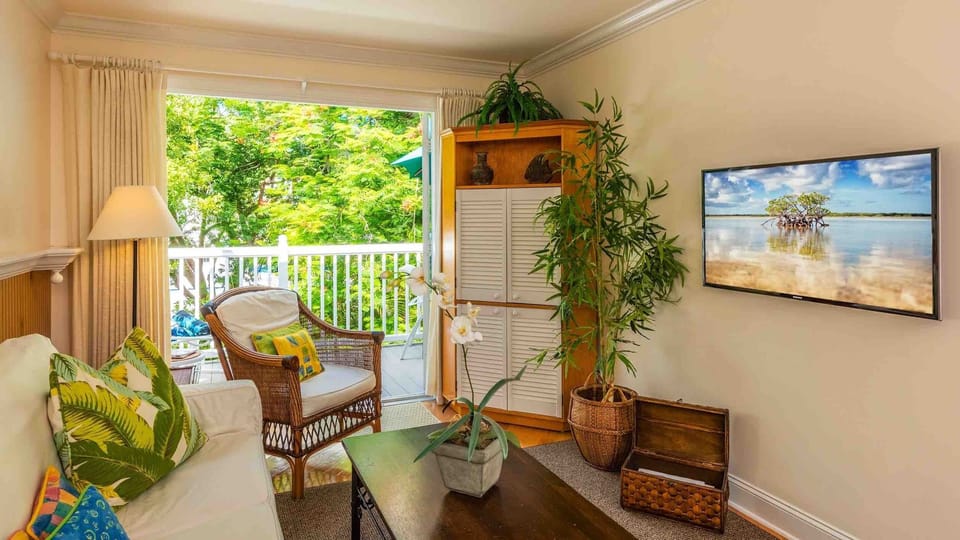 Let the tropical breezes flow through the condo...