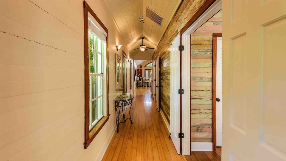 This home has a classic conch cottage design...