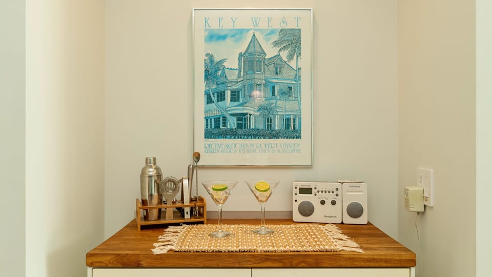 The condo has a true Key West staple - a bar...