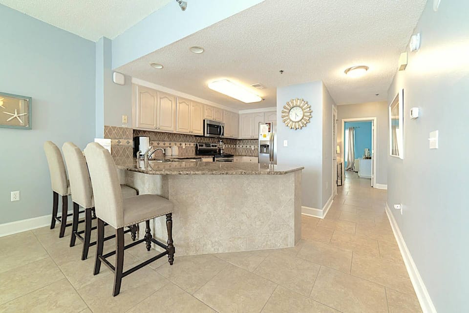 Kitchen with Refrigerator, Electric Oven & Cooktop, Dishwasher & Microwave