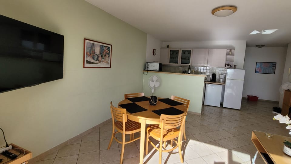 View from terrace to living room