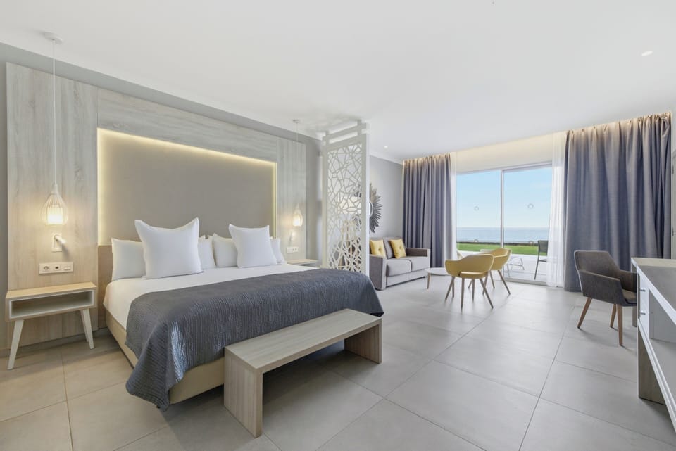 Premium bedding, down comforters, memory foam beds, minibar