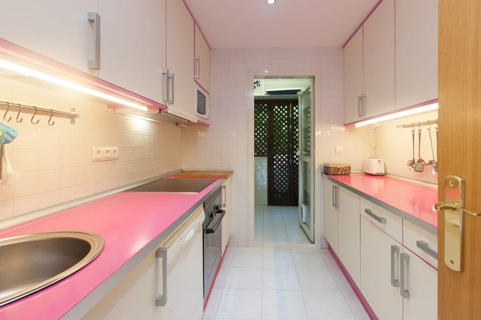 Kitchen. Laundry area on the back