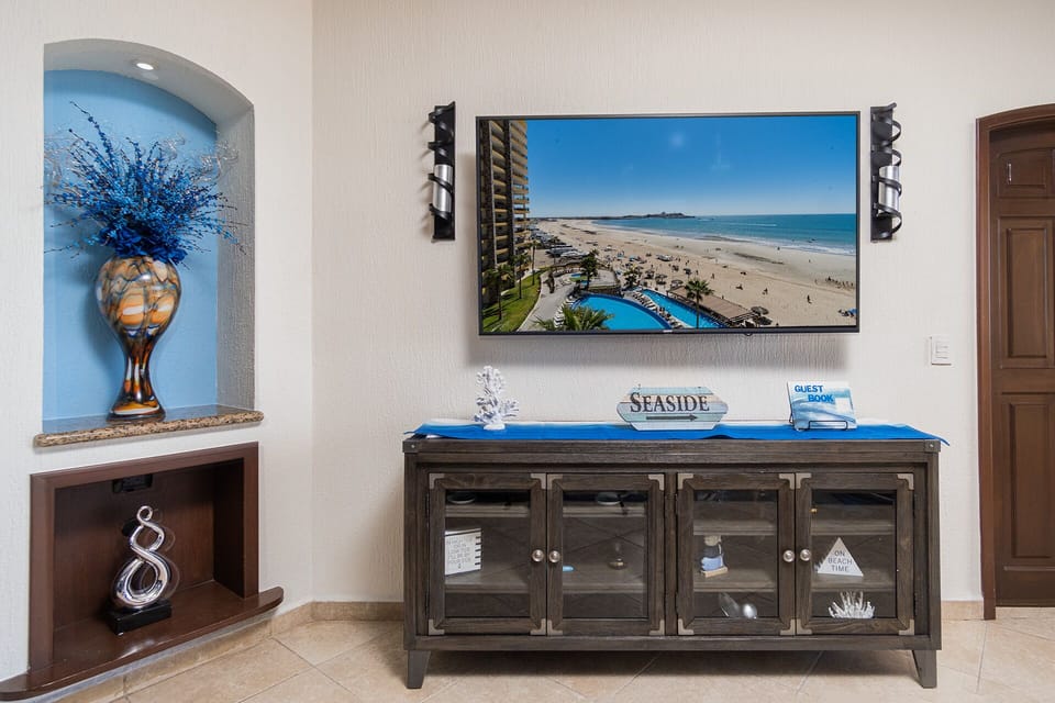 TV in the living room.