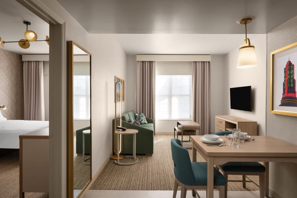 Two Bedroom Two Bath Suite, Accessible, Non-Smoking | Living area | LCD TV