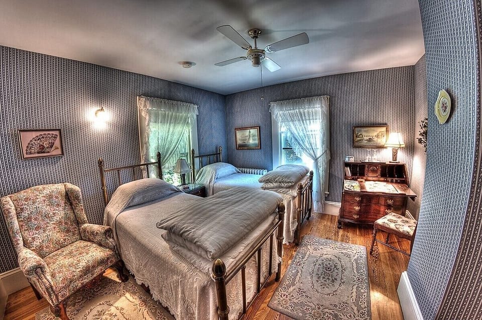 Premium bedding, down comforters, individually decorated