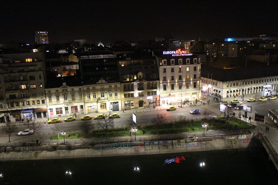 Old city view night