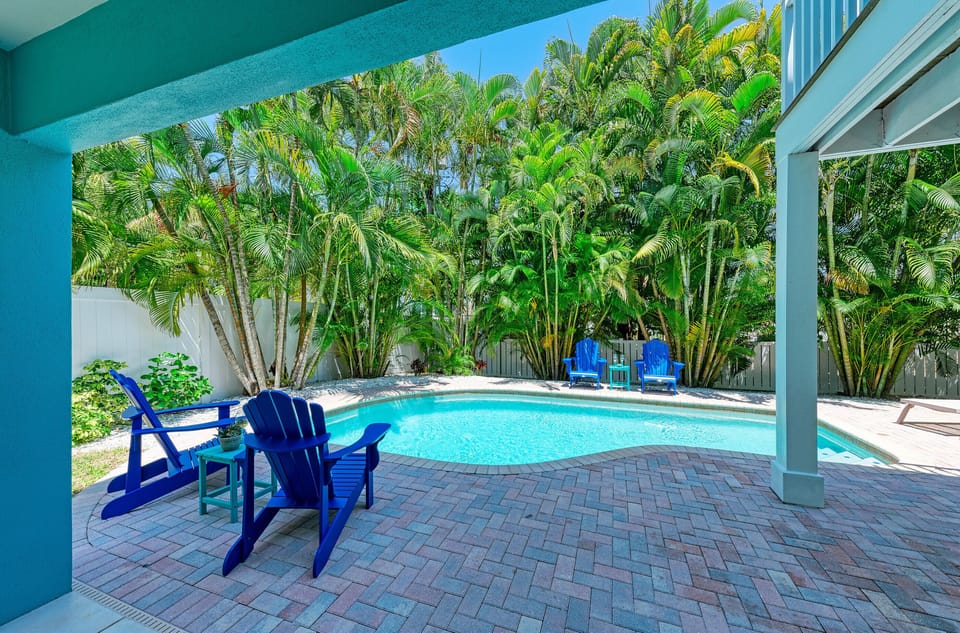 Large heated pool