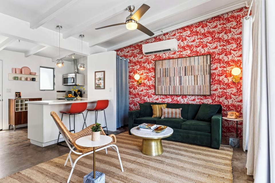 The Rosalie Room 2 is an open-concept layout.
