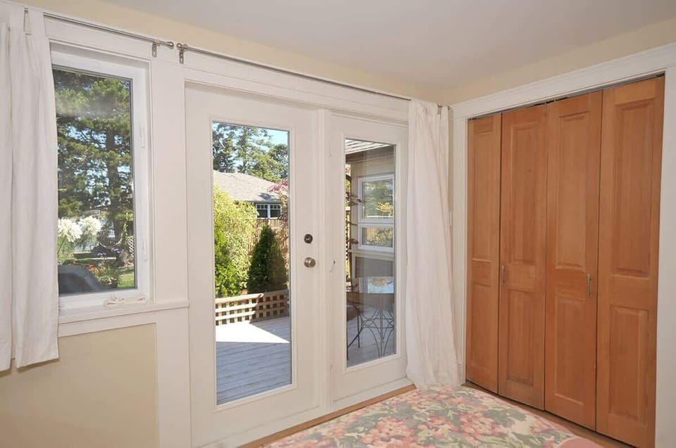 Leading to the deck and garden.