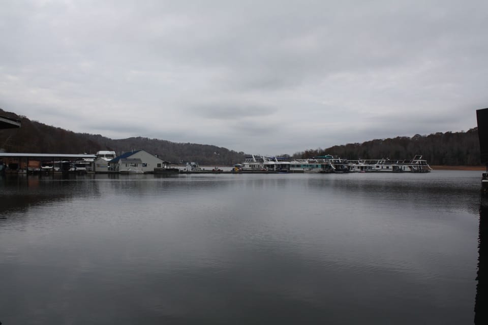 Winter view from front of cottage