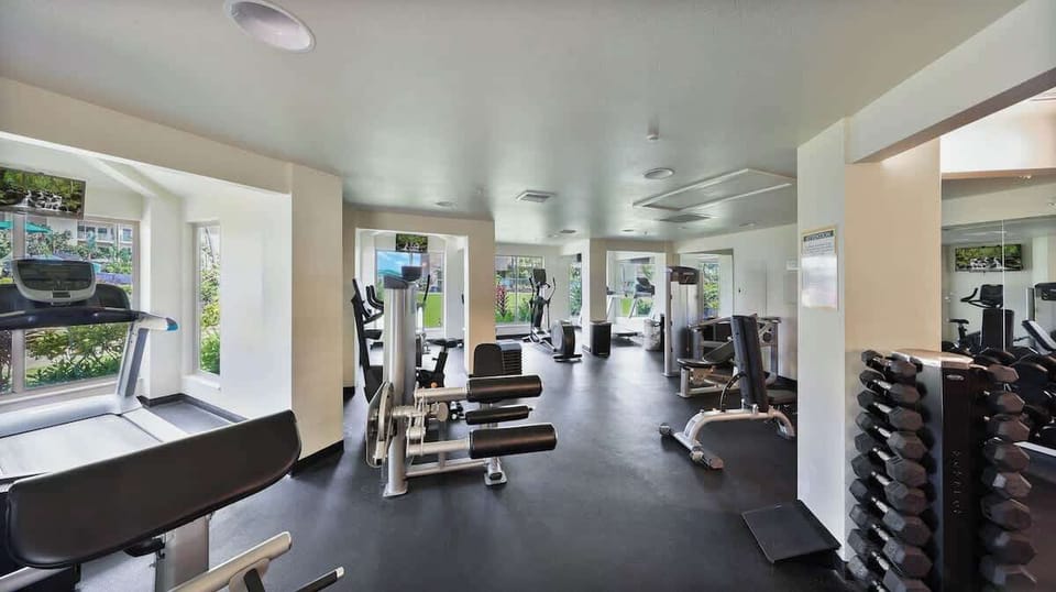 You'll find all the equipment you need at the Waipouli Beach Resort Fitness Center