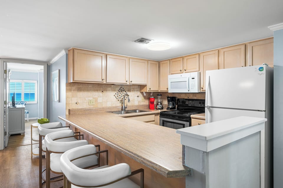 Bar Area and Kitchen
