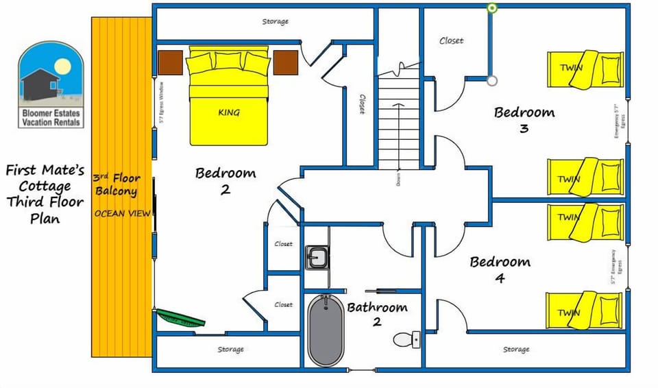 First mate third floor plan