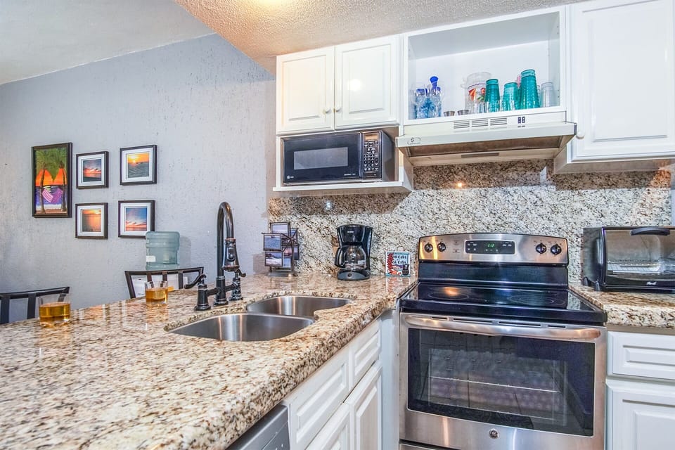 Detail of the kitchen counter area