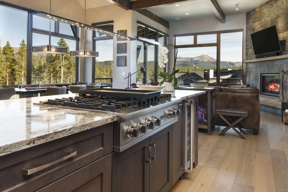 Top of the kitchen in Luxury Breckenridge Vacation Home