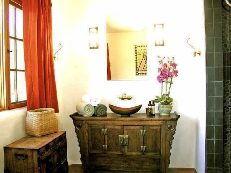 Upscale, tasteful everything. Walk-in-shower on right