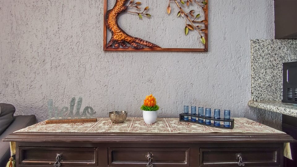 The side table.