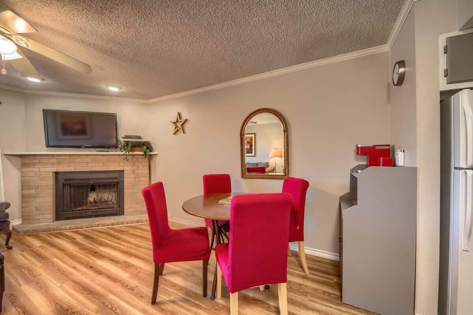 Dining table seating for 4. 