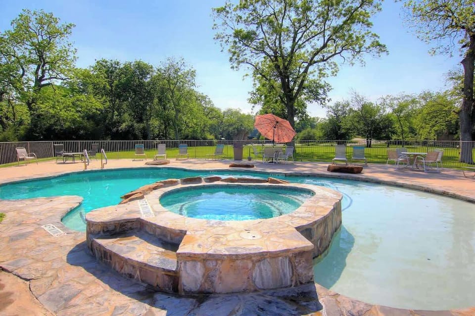 Swimming pool and hot tub 