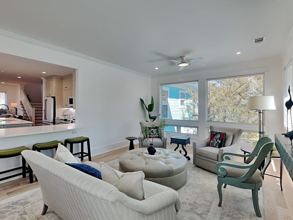 Seating Area w. Plush Furnishings