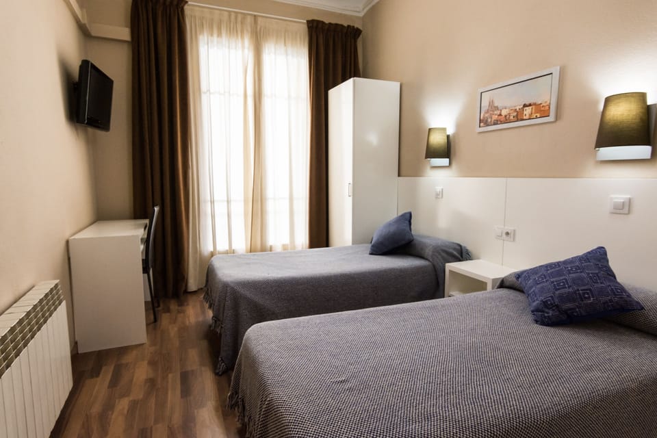 Double Room, 2 Twin Beds (Exterior) | Desk, blackout drapes, free WiFi, bed sheets