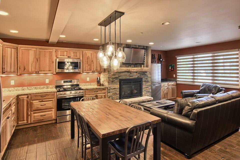 Living Area - another view of the kitchen and living room areas