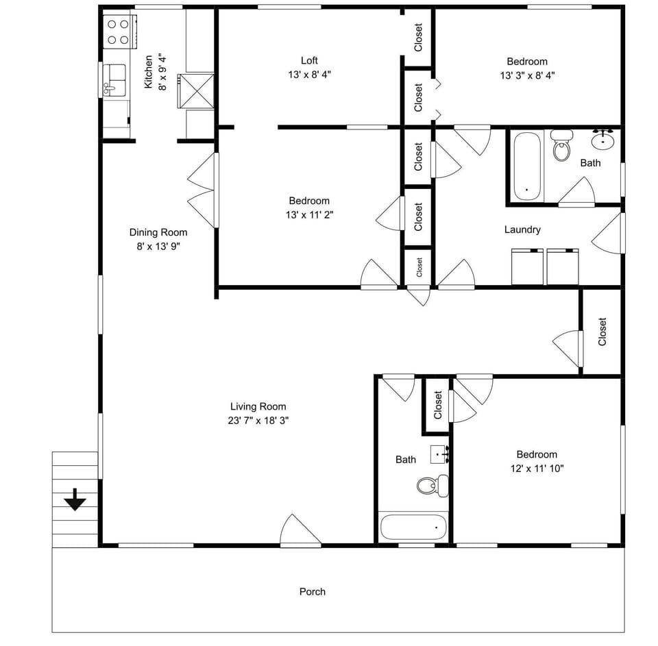 Bikini Top - Floor Plan