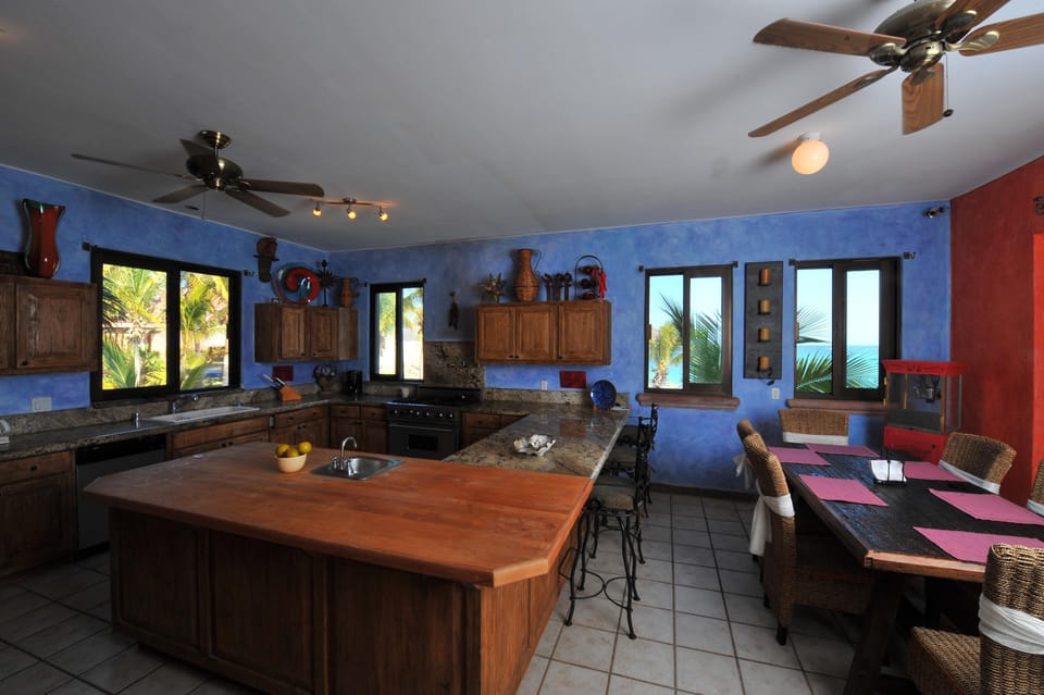 Kitchen and dining area
