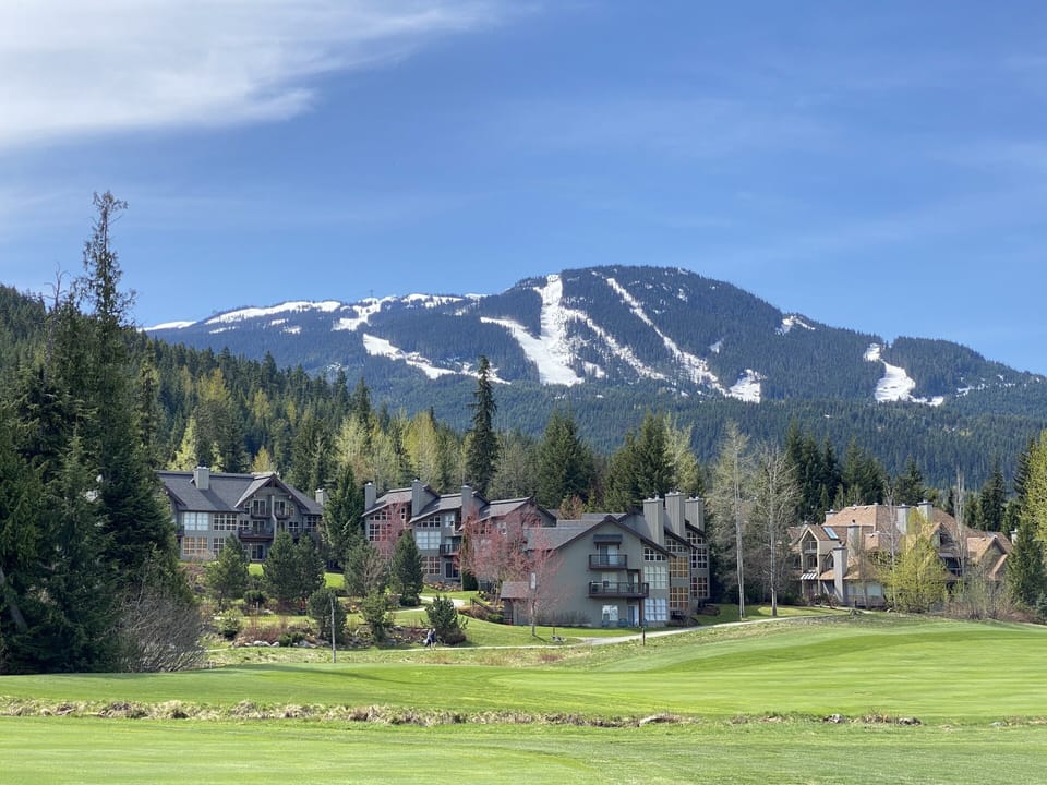 View of our complex, located on the Chateau Whistler Golf Course.