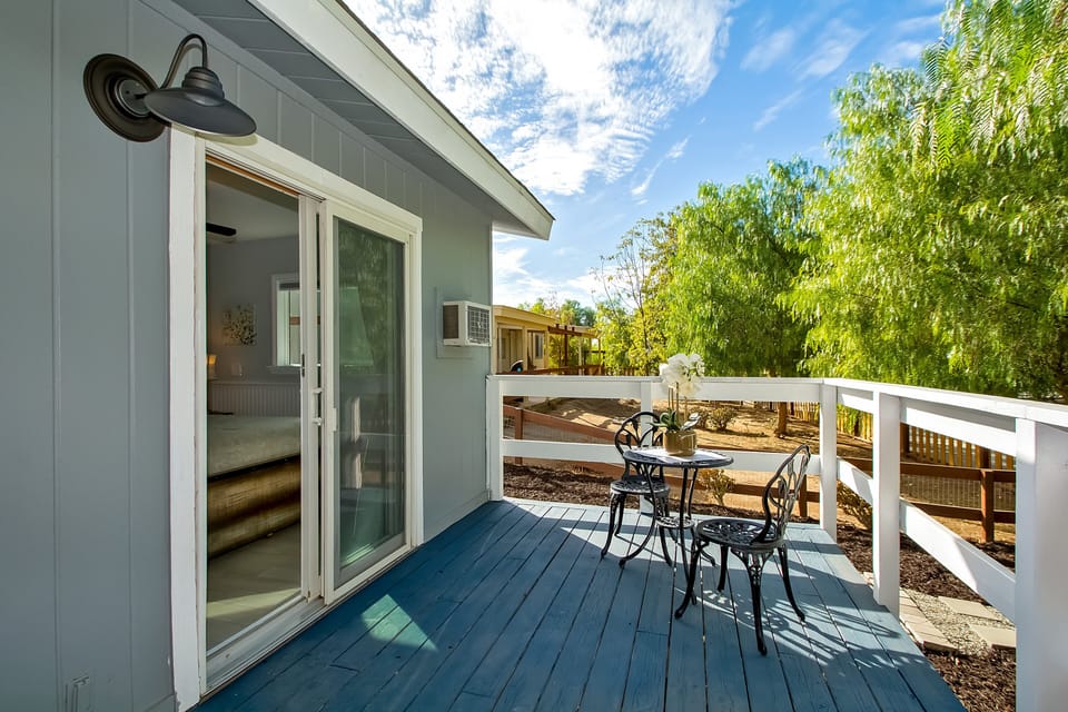 Deck outside of bedroom