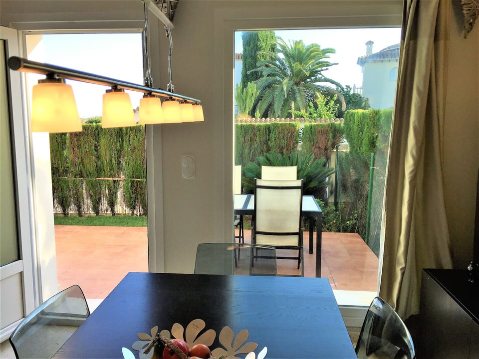 Direct access from livingroom to garden terrace