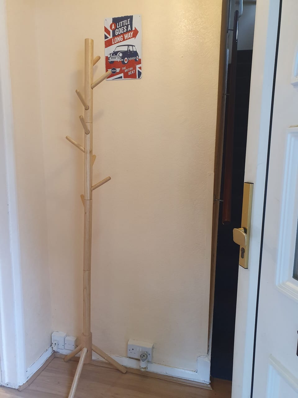Hallway with coat rack