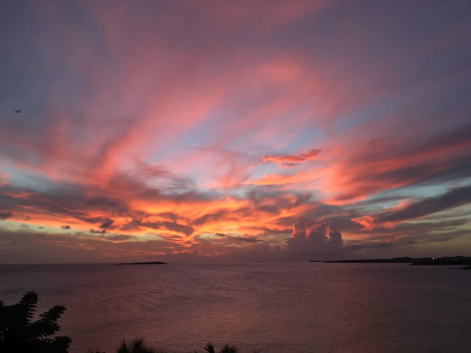 Spectacular Caribbean sunsets from the Lookout. Magnificent color and contrasts.